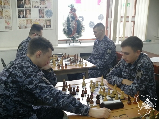Росгвардейцы провели чемпионат по шахматам среди подразделений 